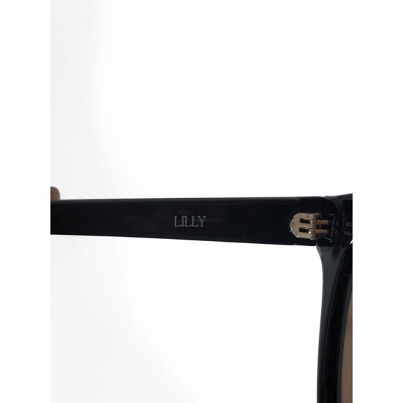 Otra Lilly Womens Sunglasses Black Cat Eye Brown Lens UV400‎ Fashion Chic main image 4
